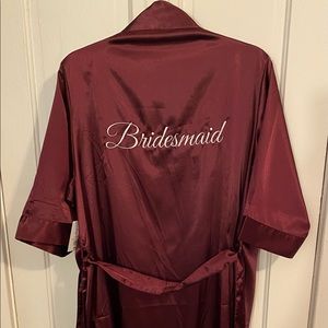 David’s Bridal Bridesmaid Silk Robe